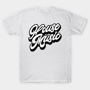 HOUSE MUSIC  - Just Signature (black) T-Shirt